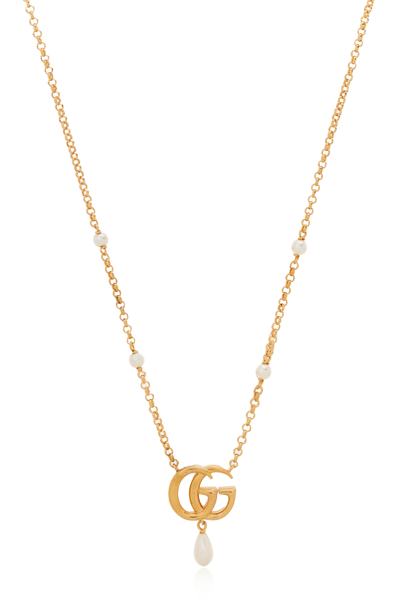 Gucci Necklace with logo-shaped pendant | Women's | Vitkac